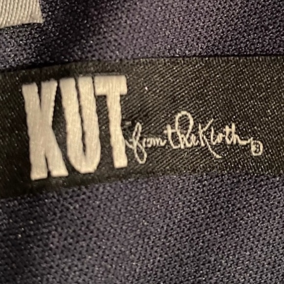 Kut from the Kloth abstract print pullover short sleeve stretch dress size 8 - Picture 14 of 14